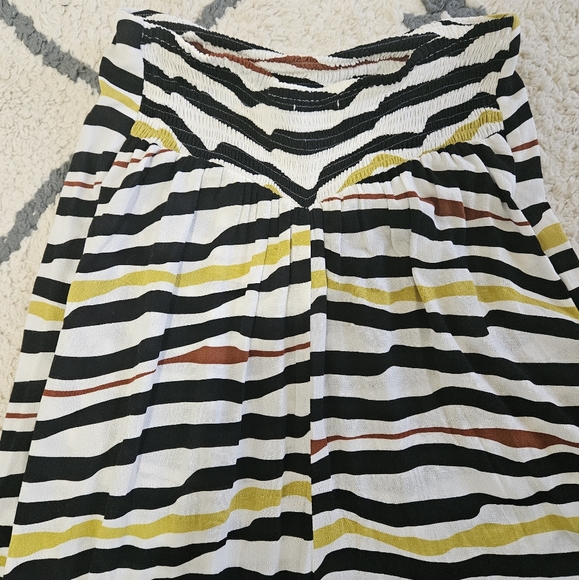 Ava Sky Wide Legged Wave Breaks Striped Pants Size M - Picture 6 of 11